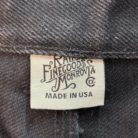 Railcar Fine Goods Jeans Mens 32 Black Selvedge Button Fly 5-Pocket Made in USA - Picture 2 of 11